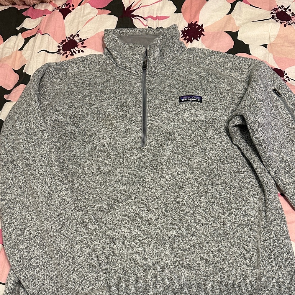 Patagonia Zip-Up Sweater in Heather Gray - brand new condition